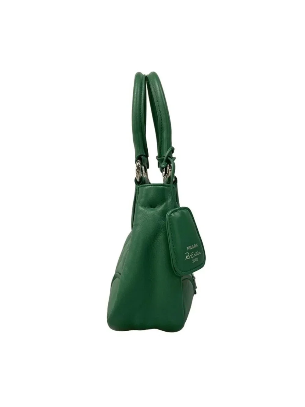 Prada Handbag Green Re Edition Leather - Picture 2 of 15